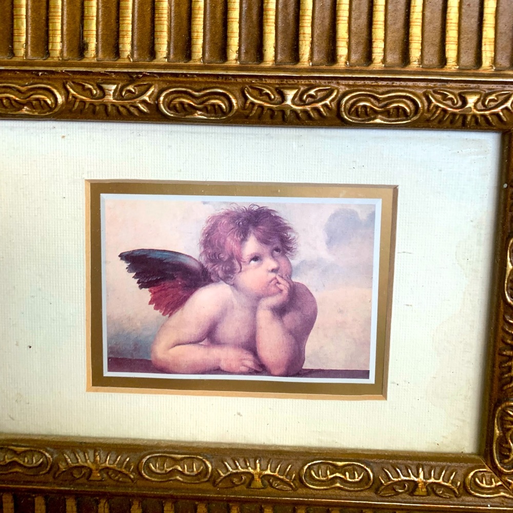 Vintage photo in a antique frame 12 by 10